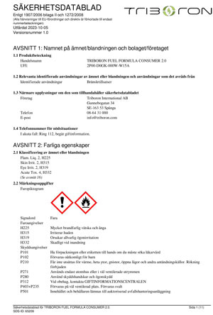 Säkerhetsblad