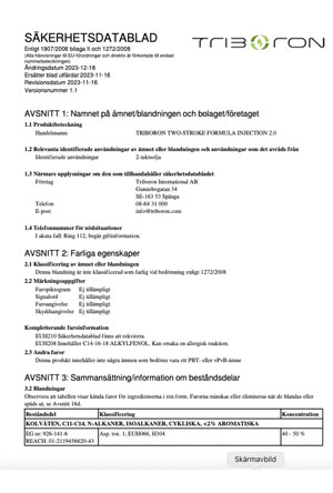 Säkerhetsblad